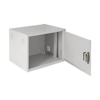 EC-WS-096045-GY. Шкаф телекоммуникационный 19" настенный антивандальный; 9U; Неразборный; Замок; Сталь 2 мм; IP31; Нагрузка 100 кг; RAL 7035; 600 x 470 x 450 мм, полезная глубина 445 мм