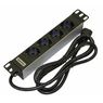 Блок розеток для 10 шкафов уст. размер 236 мм горизонтальный 4 розетки 10 A IEC 320 C14 (28091)