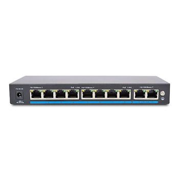 Atis PoE коммутатор PoE-1010-8P/250m. 8 портов 10/100 Мбит/с PoE и 2 порта 10/100 Мбит/с UPLINK