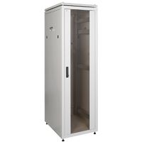 Шкаф сетевой 19' ITK LINEA N 24U 600х800мм стеклянная передняя дверь серый (LN35-24U68-G)