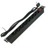 NTSS-PDU-1U-PL-8S - Блок розеток пластик 220В, 19", 1U, 8 розеток, 2К+З со шнуром 1,8м