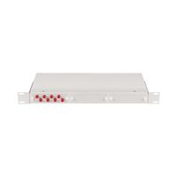 NMF-RP08FCUS2-WS-1U-GY Оптический кросс NIKOMAX 19", 1U, укомплектованный на 8 портов FC/UPC, SM 9/125 OS2, стальной, серый, в комплекте: адаптеры, монтажные шнуры 1м, сплайс-кассета с крышкой и КДЗС