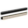 Hyperline PP3-19-24-8P8C-C5E-110D Патч-панель 19", 1U, 24 порта RJ-45, категория 5e, Dual IDC, ROHS, цвет черный