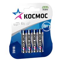 Элемент питания алкалиновый Космос LR03 ААА (4 шт. в блистере) KOCLR034BL_classic