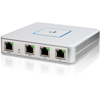 Ubiquiti UniFi Security Gateway (USG) - маршрутизатор 2 ядра (500 МГц), 3x 1G RJ45, 1x RJ45