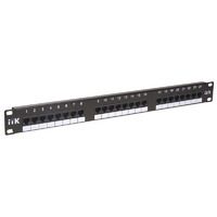 PP24-1UC5EU-D05L. ITK 1U патч-панель кат. 5е UTP 24 пт. Dual IDC слайд лейбл