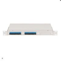 Оптический кросс 19'', 1U, укомплектованный на 16 портов LC/UPC, SM 9/125 OS2, серый, полный комплект (NMF-RP16LCUS2-WS-1U-GY)