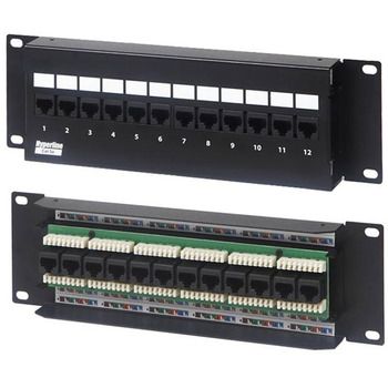 PPW-12-8P8C-C5e-FR. Патч-панель настенная c передним монтажом, 12 портов RJ-45(8P8C), категория 5e