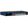 Hikvision DS-3E0109P-E/M. Коммутатор сетевой 8 POE портовый(IEEE802.3af, IEEE802.3at); 10/100 Мбит/с; Uplink порт; бюджет POE 58Вт;режим дальней передачи до 250м - 10Мб/с; DC 51В; 2.5 А; 0…+40 °С; 235х103х27 мм.