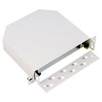 Бокс оптический ЦМО БОН, портов: 8, LC, ST, до 16 хОВ, 1U, 223х254х44 (ШхГхВ), цвет: светло-серый, (БОН-М-10)