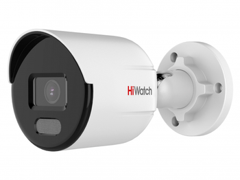 DS-I250L(C)(4 mm) HiWatch 2Мп уличная цилиндрическая IP-камера с LED-подсветкой до 30м и технологией ColorVu