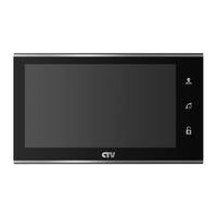 CTV-M4707IP (черный) цветной монитор видеодомофона 7" формата AHD