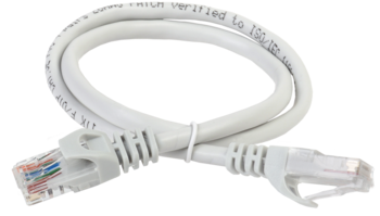 PC01-C5EU-05M ITK Патч-корд категории 5е UTP, серый, 0,5м