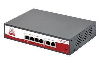 SR-PS0420FBL 6 портовый неуправляемый РоЕ коммутатор