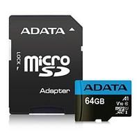 Карта памяти MICRO SDXC 64GB CLASS10 AUSDX64GUICL10A1-RA1 с SD адаптером