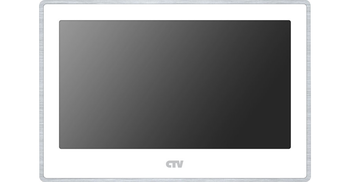 CTV-M4704AHD W 7" монитор цветной, AHD с IPS экраном, Hands free, дет.движ. на 4 кан, Touch Screen, поддержка Full HD(2Мп) AHD,TVI,CVI,CVBS, автоответчик, micro SD, фоторамка и часы, 2 выз.панели/2 видеокамеры/2 датчика тревоги/5 монитов, цв. корп. белый