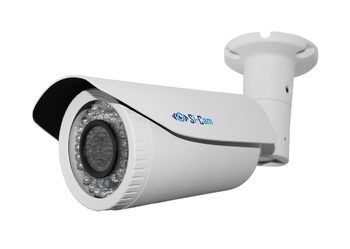Видеокамера Si-Cam SC-HSW201V IR, 2Mpx, Sony, уличная, с вариофокальным объективом 2,8-12мм., белая, OSD меню
