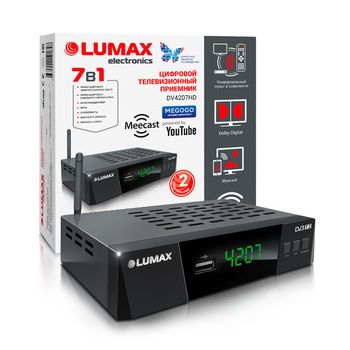 Lumax DV4207HD цифровой ресивер со встроенным Wi-Fi адаптером