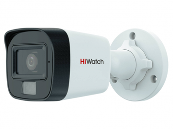 DS-T500A(B) (2.8mm) HiWatch 3К (5Мп 16:9) уличная цилиндрическая HD-TVI камера с гибридной подсветкой EXIR/LED до 30/20м и встроенным микрофоном (AoC)