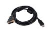  Кабель HDMI-DVI (Вилка - Вилка) C-HM-DM-6, 1,8 м