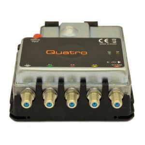 Invacom FibreIRS GTU Quatro Mark 2 Оптический шлюз для преобразования оптического сигнала на четыре поддиапазона (VL, VH, HL, HH) и один DTT / DAB (цифровое наземное ТВ)