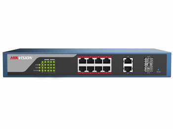 DS-3E1310P-E коммутатор 8-портовый PoE УЦЕНКА