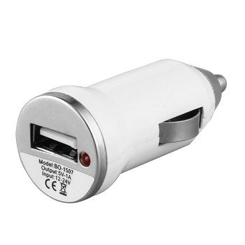 Автомобильная зарядка USB 800mA, Вход: DC 12-24В, Макс. выход: DC 5В-0,8A