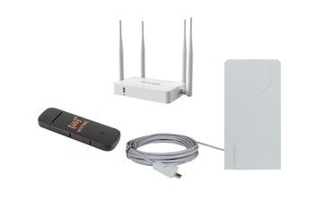 Комплект 4G интернета Petra-12 / HUAWEI E 3372 с Wi-Fi до 100 м2
