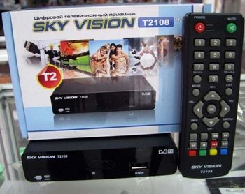 Ресивер цифровой эфирный DVB-T2 SKY VISION T 2108 HDMI