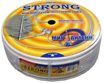 Кабель SAT-703 STRONG HQ (Белый)