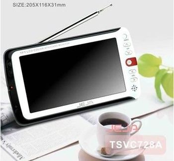 Телевизор портативный (диаг 18см) TVP-7"