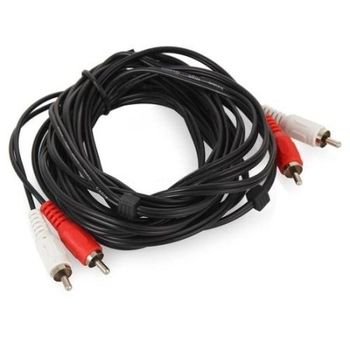 Кабель межблочный 2RCA - 2RCA, 5 метров, стерео-аудио, Belsis