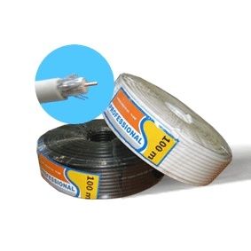 Кабель ТВ RG6/U Professional белый 100м 75 Ом