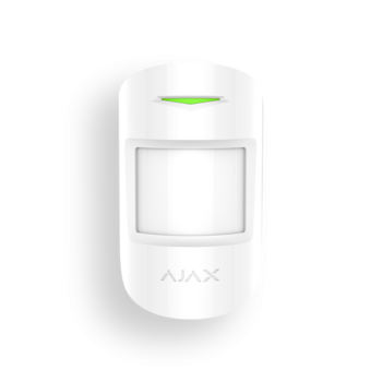 Ajax MotionProtect Plus (white) извещатель комбинированный оптико-электронный объемный и микроволновой, радиоканальный
