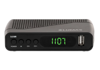 Эфирный цифровой ресивер DV1107HD, Т2+С, пластик, GX чип, WiFi,Dolby,дисплей,3xRCA,HDMI,4 кнопки