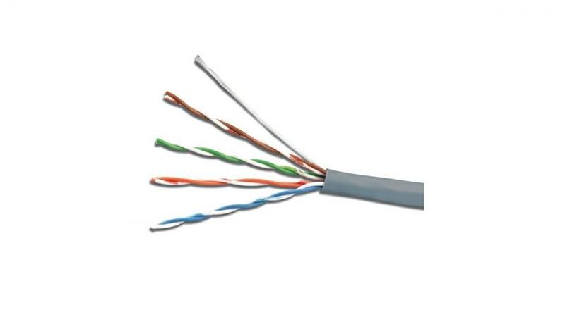 Кабель витая пара внутренняя Qtech QPP-UTP-4PC5e-LSZH-305 cat5е 4х2х24AWG LSZH, безгалогенный, 305 метров