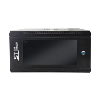 Шкаф 6U Space Technology ST-NC6U01 (ЧЕРНЫЙ) С ПОЛКОЙ