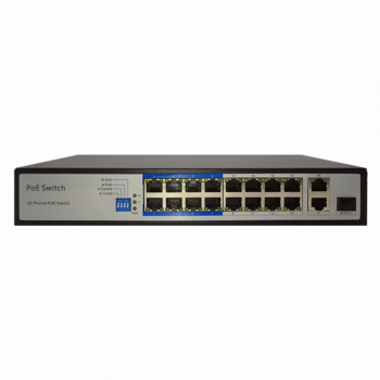 ST-S164POE(2G/1S/150W/А) PRO источник питания Switch POE 16-ти портовый