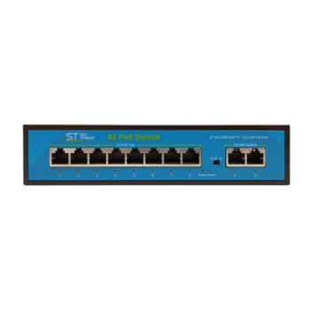 Коммутатор Space Technology ST-S180POE (2M/100W/А) PRO 8-ми портовый
