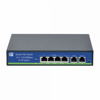 ST-S44POE (2М/78W/АВ) источник питания Switch POE 4-х портовый