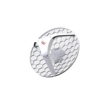 Mikrotik LHG 5 (RBLHG-5nD) — компактное 5 ГГц радиоустройство с интегрированной антенной в виде сот, дополненная сеткой, специально сконструирована для линий связи «Точка-Точка», либо для использования в качестве CPE-устройства на большие расстояния.