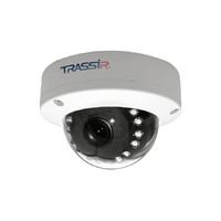 Trassir TR-D3111IR1 (2.8). Телекамера IP 1.3 Мп купольная вандалоустойчивая; 1/3'' CMOS; 1280х960 - 25 к/с; 2.8 мм; 0.005/0 Лк; ИК подсветка 15 м; Onvif; Poe.
